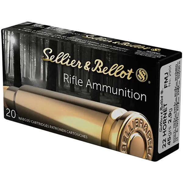 Sellier & Bellot - 45grs FMJ 20STK - .22Hornet