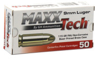 MaxxTech - 115grs FMJ 50STK - 9mmLuger