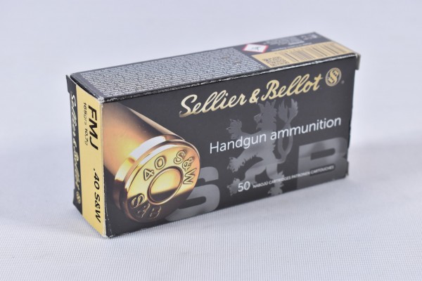 Munition bleihaltig Sellier & Bellot 165grs FMJ 50STK .40S&W