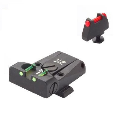L.P.A. - Fiber grün/Korn rot - Glock Pistolen