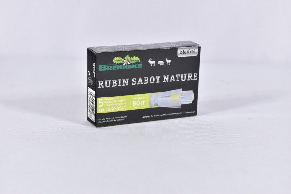 Flintenlaufgeschosse Brenneke 19g Rubin Sabot NATURE 5STK 12/70