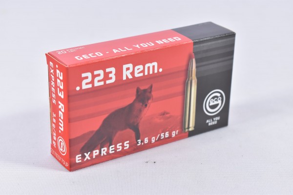 Munition bleihaltig Geco 56grs Express TM 20STK .223Rem