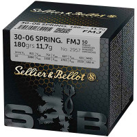 Sellier & Bellot - 180grs FMJ 50STK - .30-06Spring. Sellier & Bellot - 180grs FMJ 50STK - .30-06Spring.