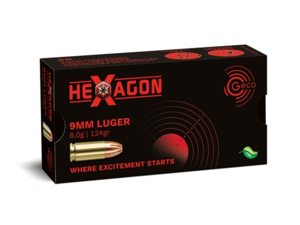 Geco - 124grs HEXAGON 50STK - 9mmLuger