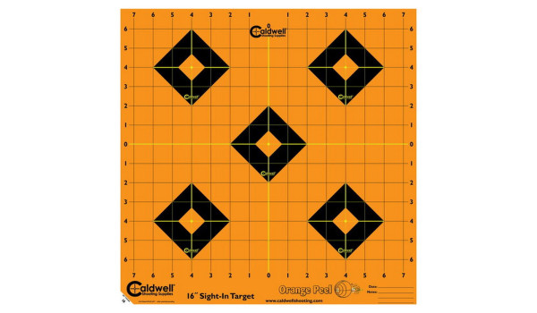 Caldwell - Orange Peel 16'' Sight-In - Target, 5 Sheets
