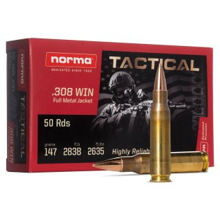 Norma - 147grs FMJ Tactical 50STK - .308Win