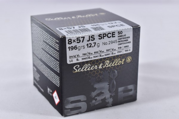 Munition bleihaltig Sellier & Bellot 196grs TM 50STK 8x57JS