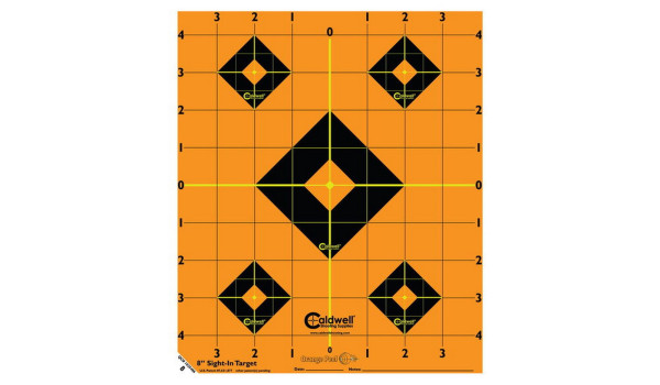 Caldwell - Orange Peel 8'' Sight-In - Target, 5 Sheets