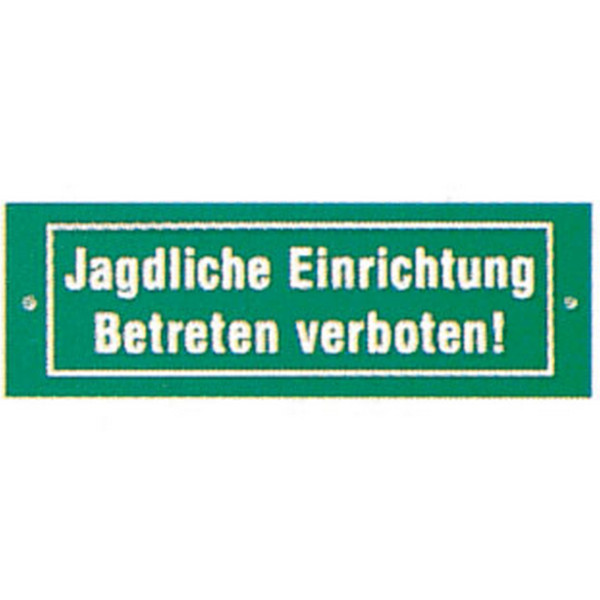 AKAH - Schild 'Jagdliche Einrichtung'