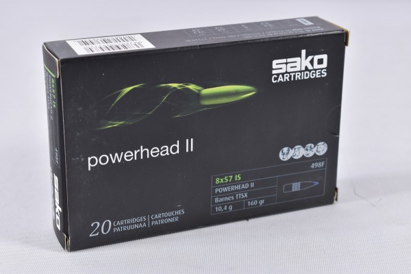 Munition bleifrei Sako 160grs PH2 TTSX 20STK 8x57JS