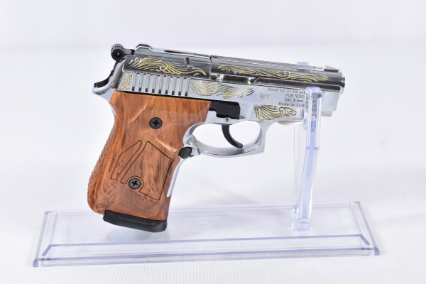 Schreckschusswaffe Zoraki 914 Chrom graviert 9mmP.A.K.