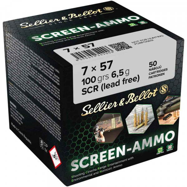 Sellier & Bellot - 100grs Screen-Ammo 50STK - 7x57