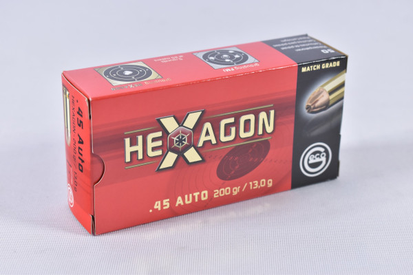 Geco - 201grs Hexagon 50 STK - .45Auto