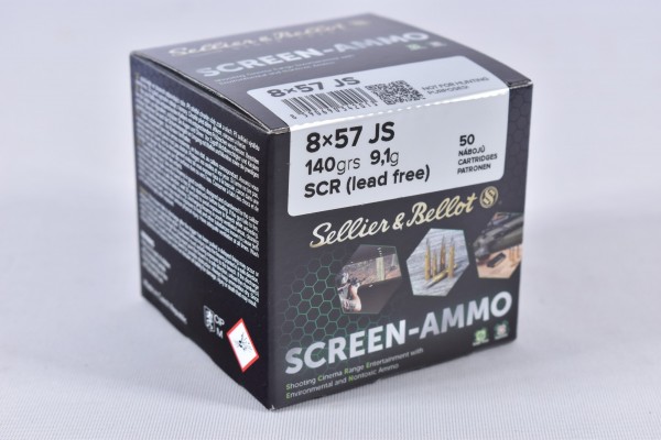 Munition bleifrei Sellier & Bellot 140grs Screen-Ammo 50STK 8x57JS