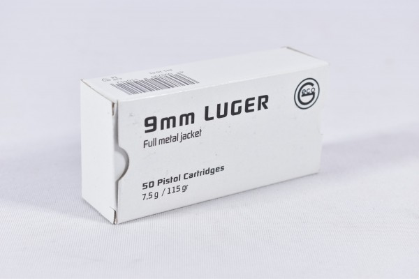 Munition bleihaltig Geco 115grs FMJ 50STK 9mm Luger