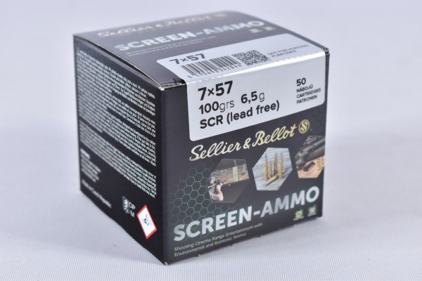Munition bleifrei Sellier & Bellot 100grs Screen-Ammo 50STK 7x57