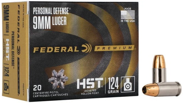 Federal - 124grs HST JHP 20stk - 9mmLuger