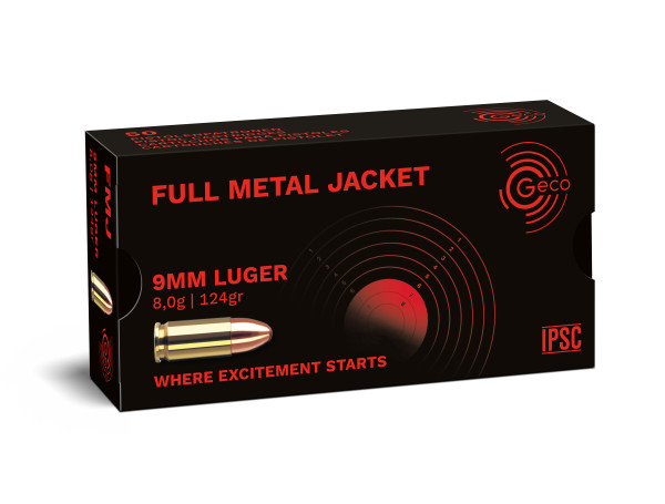 Geco - 124grs FMJ 50STK - 9mmLuger