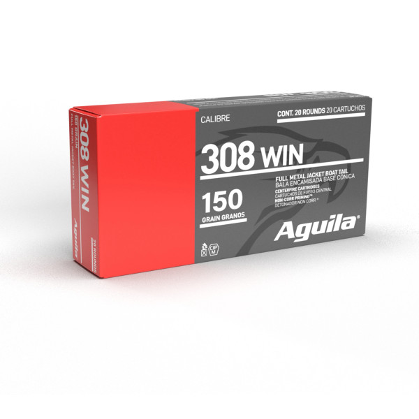 Aguila - 150grs FMJ BT 20STK - .308Win