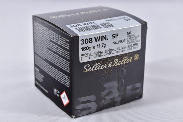 Sellier & Bellot - 180grs TM 50STK - .308Win