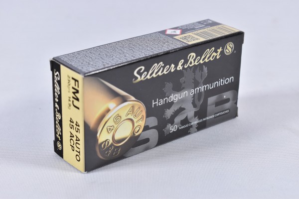 Munition bleihaltig Sellier & Bellot 230grs FMJ 50STK .45Auto