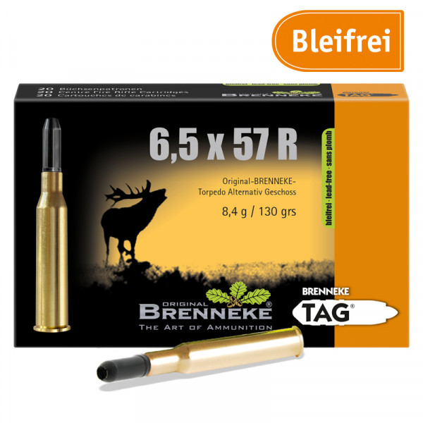 Brenneke - 130grs TAG 20STK - 6,5x57R