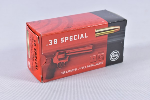 Munition bleihaltig Geco 158grs VM-Flachkopf 50STK .38Special