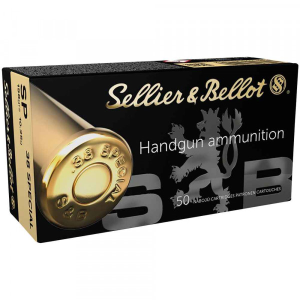 Sellier & Bellot - 158grs SP 50STK - .38Special