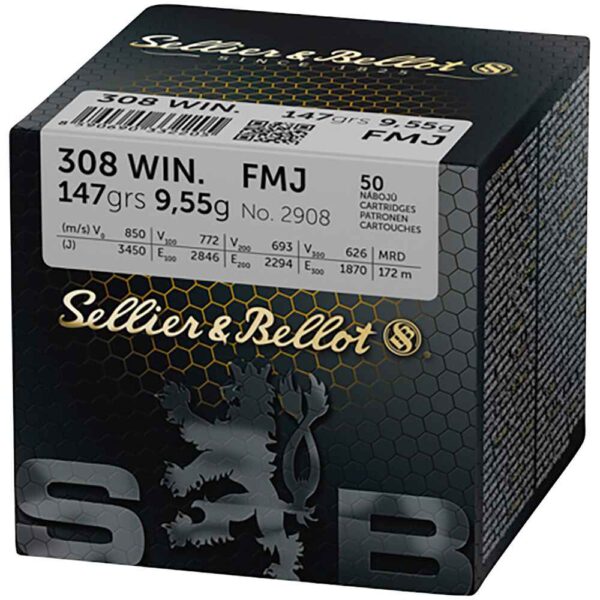 Sellier & Bellot .308 Win. FMJ 147grs / 9