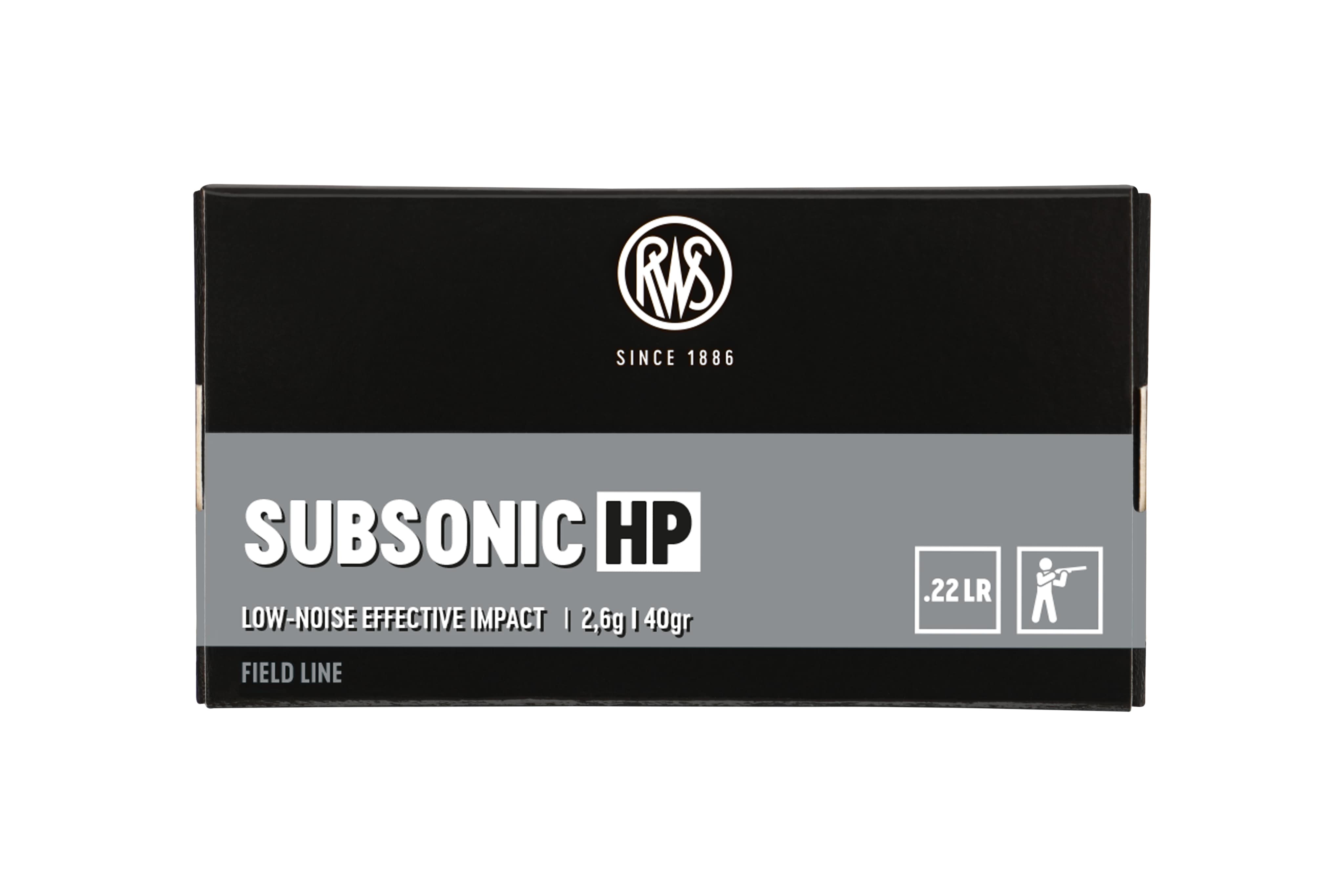 RWS .22 lr SUBSONIC HP 40grs / 2