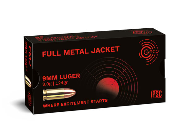 Geco 9mm Luger FMJ 124grs / 8