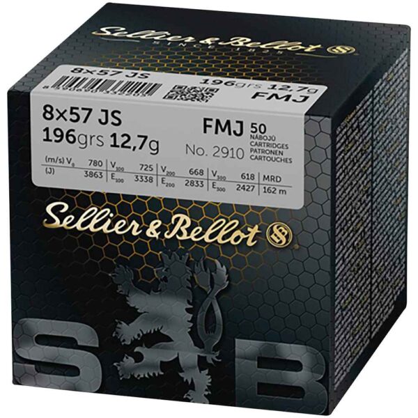 Sellier & Bellot 8x57JS FMJ 196grs / 12