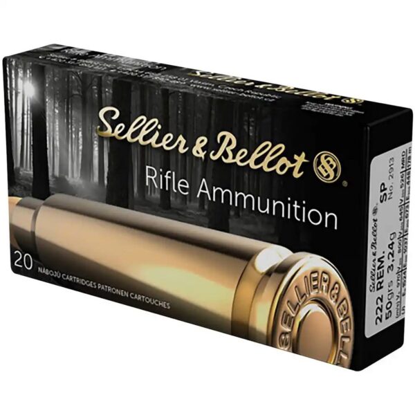 Sellier & Bellot .222 Rem SP 50grs / 3