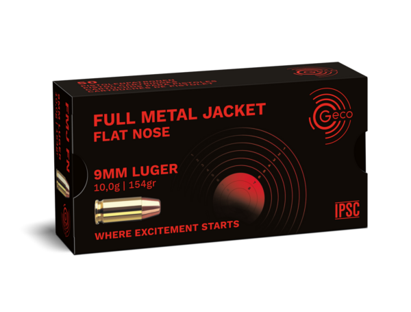 Geco 9mm Luger FMJ FK 154grs / 10