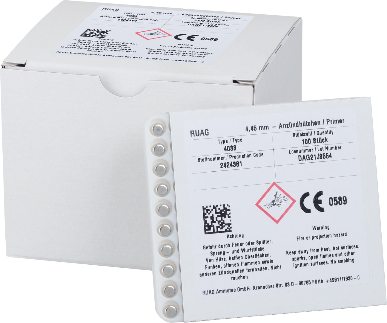 RWS SN Ambosszündhütchen 100STK​ Small Rifle / 4