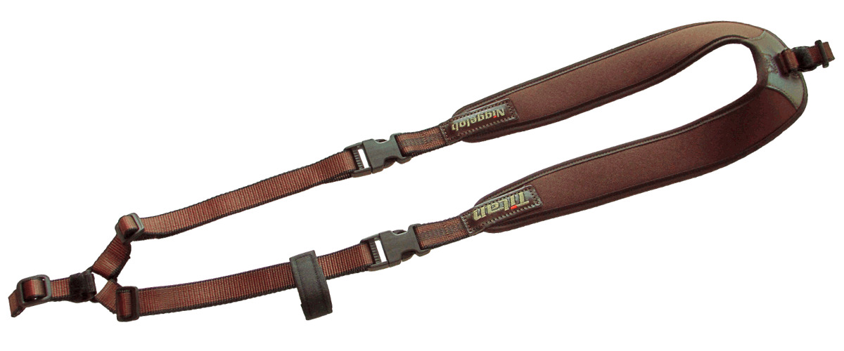 Niggeloh Rucksack-Gewehrgurt​ Neopren / Braun Gewehrriemen