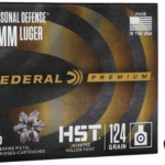 Federal 9mm Luger HST JHP 124grs / 8