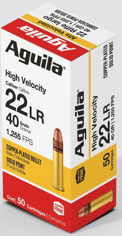 Aguila .22 lr HIGH VELOCITY CPSP 40grs / 2